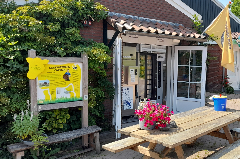 zuivelwinkel op boerderij